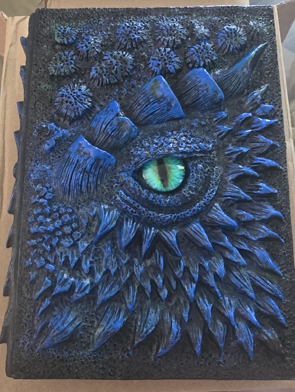 3d Blue Dragon Eye Journal